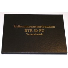 Esikuntapanssarivaunun BTR 50 PU varusteluettelo